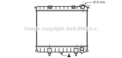 AVA QUALITY COOLING Радиатор, охлаждение двигателя AU2173